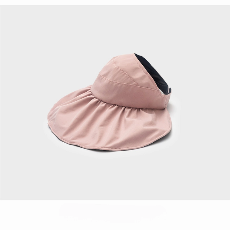 Wholesale Nylon Summer UV Protection Black Glue Sun Hat