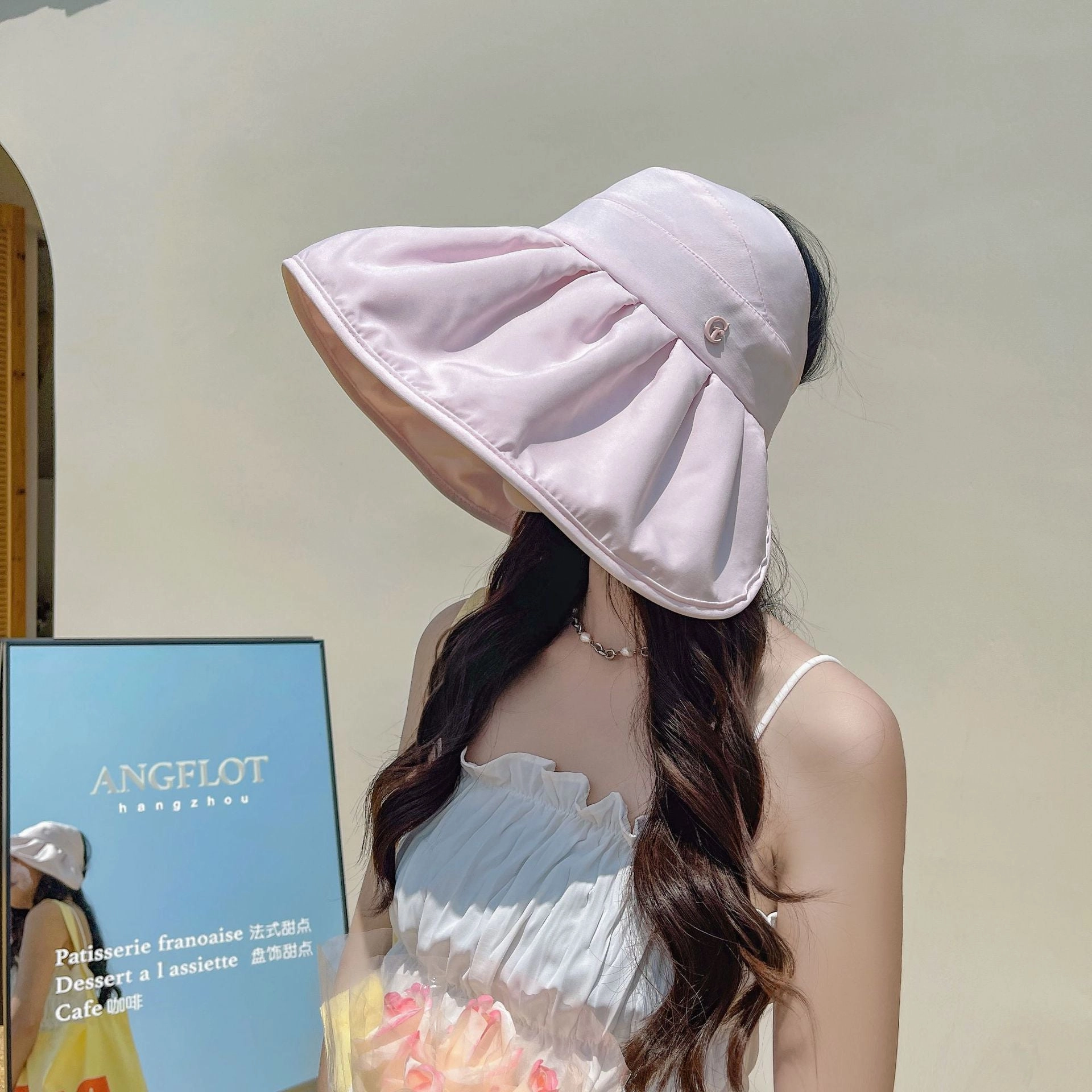 Wholesale Nylon Summer UV Protection Large Brim Empty Top Bucket Hat