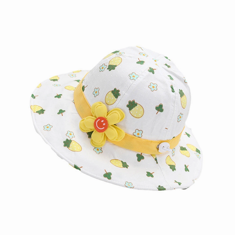 Wholesale of Cotton Thin Large Brim Children's Fisherman Hats