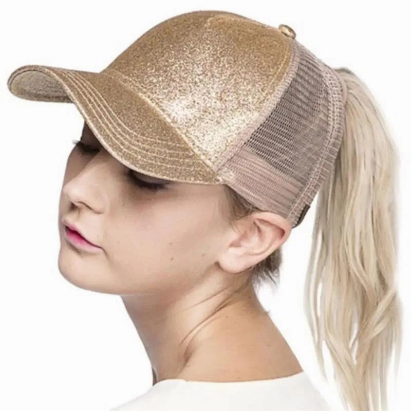 Wholesale Open Ponytail Hat Mesh Outdoor Casual Baseball Cap