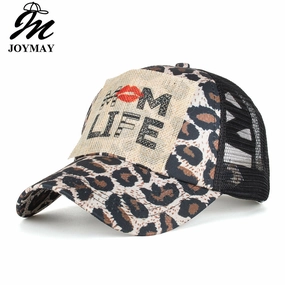 Wholesale Patch Cross Elastic Mesh Ponytail Baseball Cap