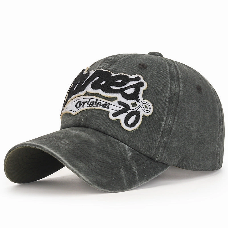 Wholesale Patch Washed Distressed Adjustable Baseball Cap