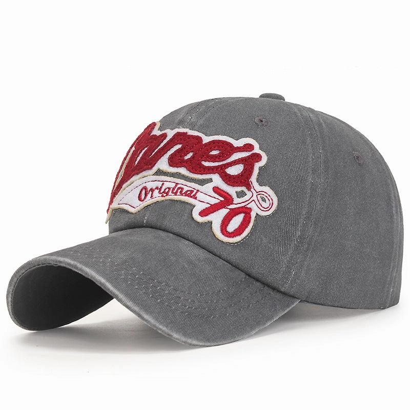 Wholesale Patch Washed Distressed Adjustable Baseball Cap