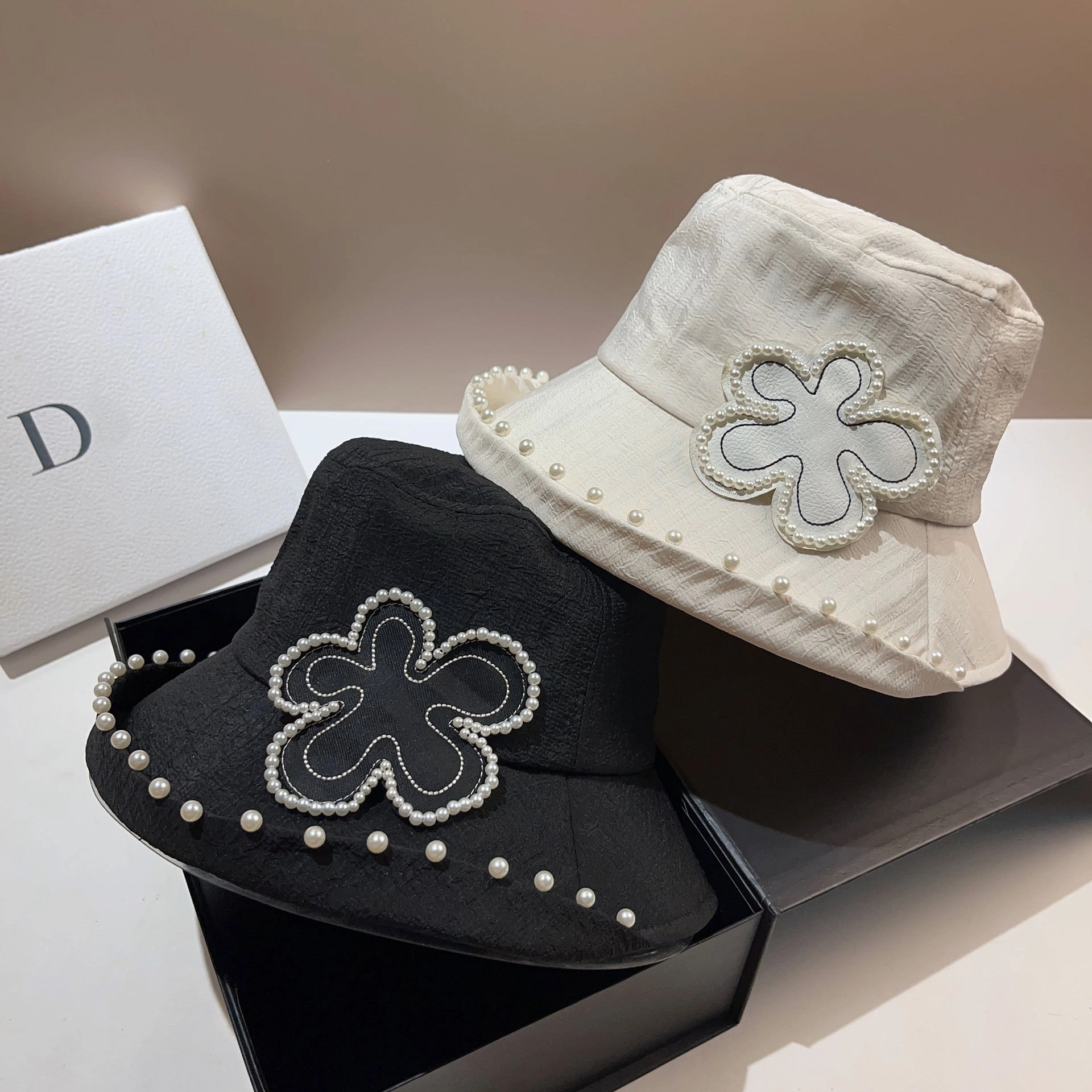 Wholesale Pearl Fisherman Hat Flower Pot Hat