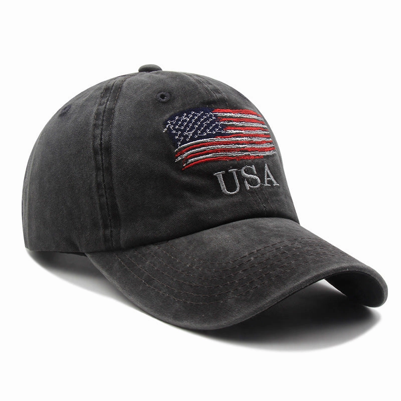 Wholesale Personalized fashion couple washed old curved brim baseball cap