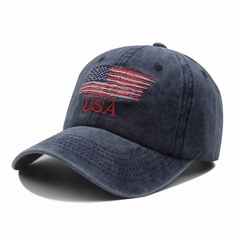 Wholesale Personalized fashion couple washed old curved brim baseball cap