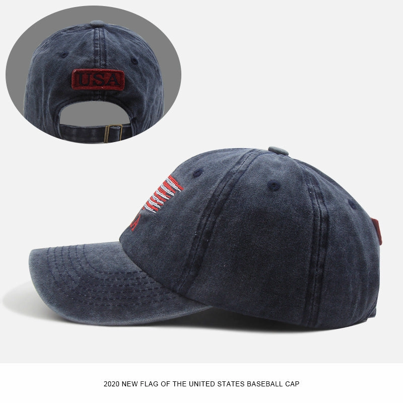 Wholesale Personalized fashion couple washed old curved brim baseball cap