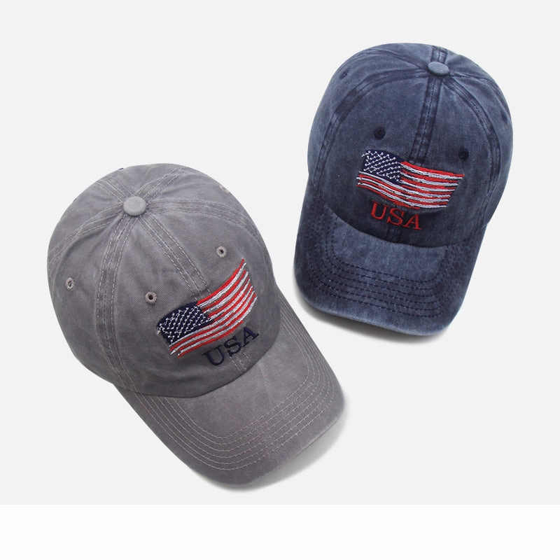 Wholesale Personalized fashion couple washed old curved brim baseball cap