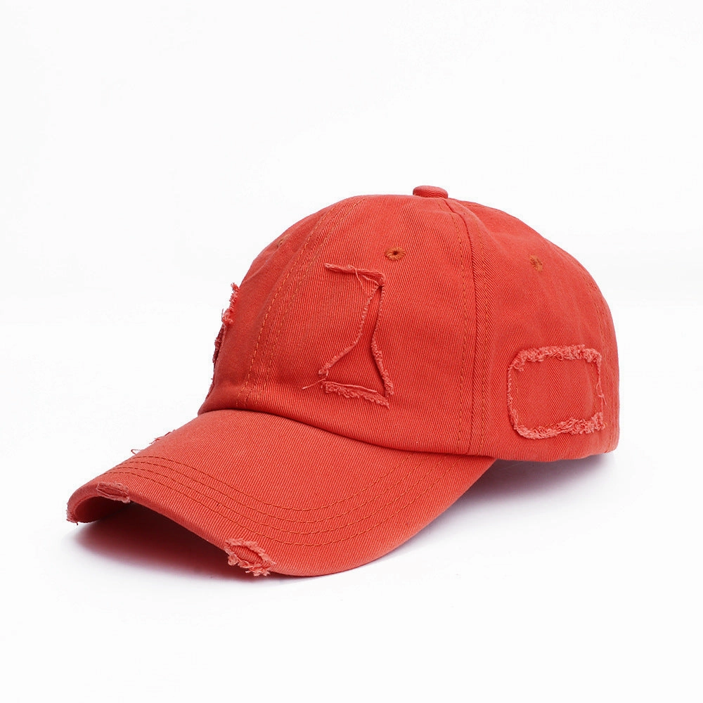 Wholesale Personalized Versatile Breathable Perforated Retro Aged Sunscreen Soft Top Couple Sun Hat