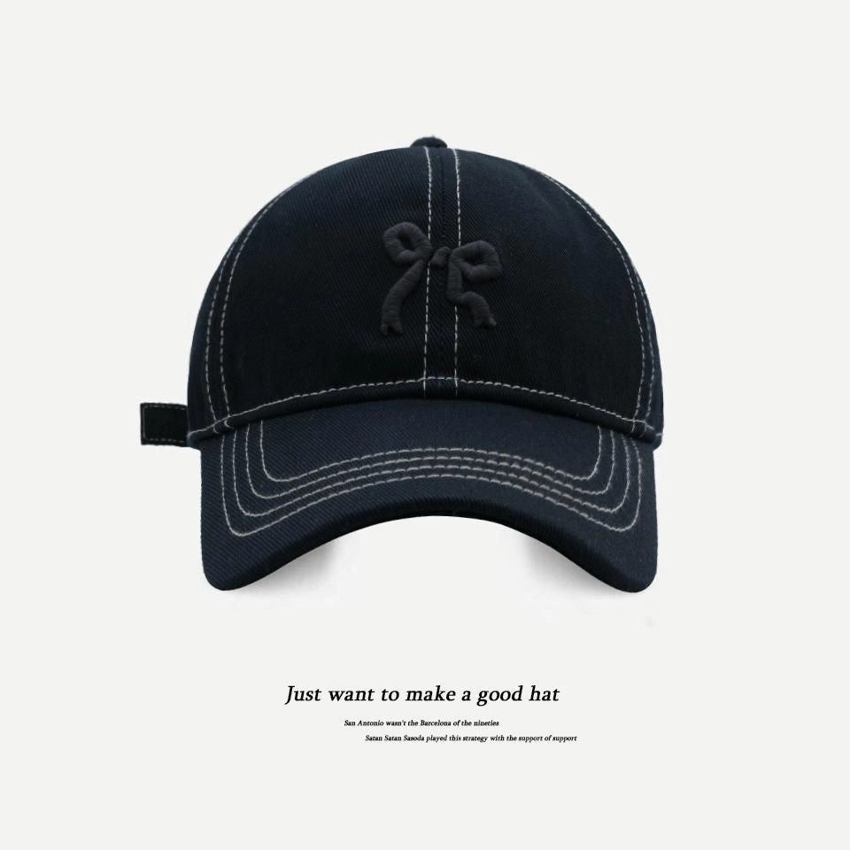 Wholesale Plaid Butterfly Embroidery Soft Top Baseball Cap