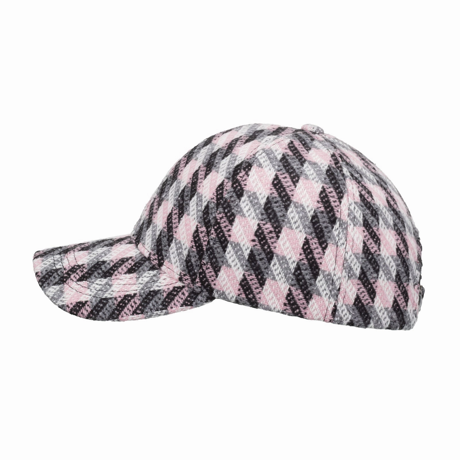 Wholesale Plaid diagonal striped baseball cap