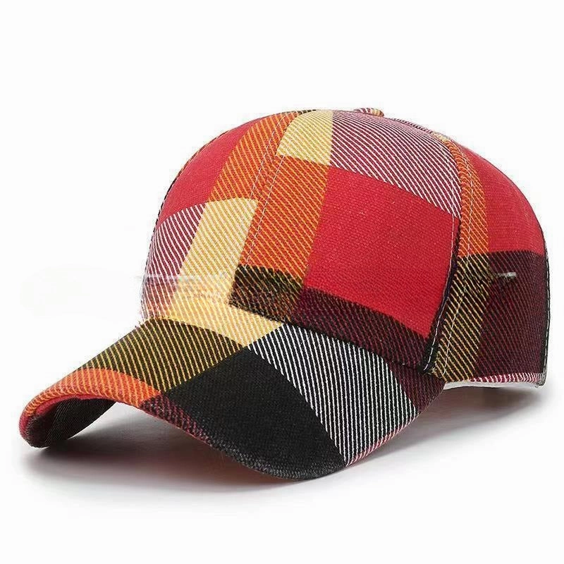 Wholesale Plaid Outdoor Sun Protection Casual Baseball Cap Spring