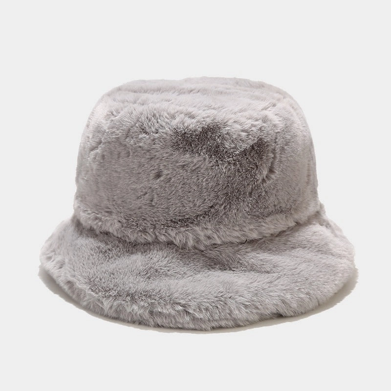 Wholesale Plush Vintage Simple Bucket Hat