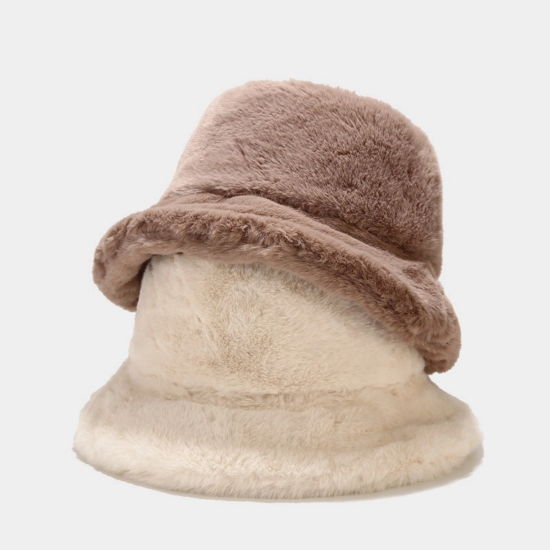 Wholesale Plush Vintage Simple Bucket Hat