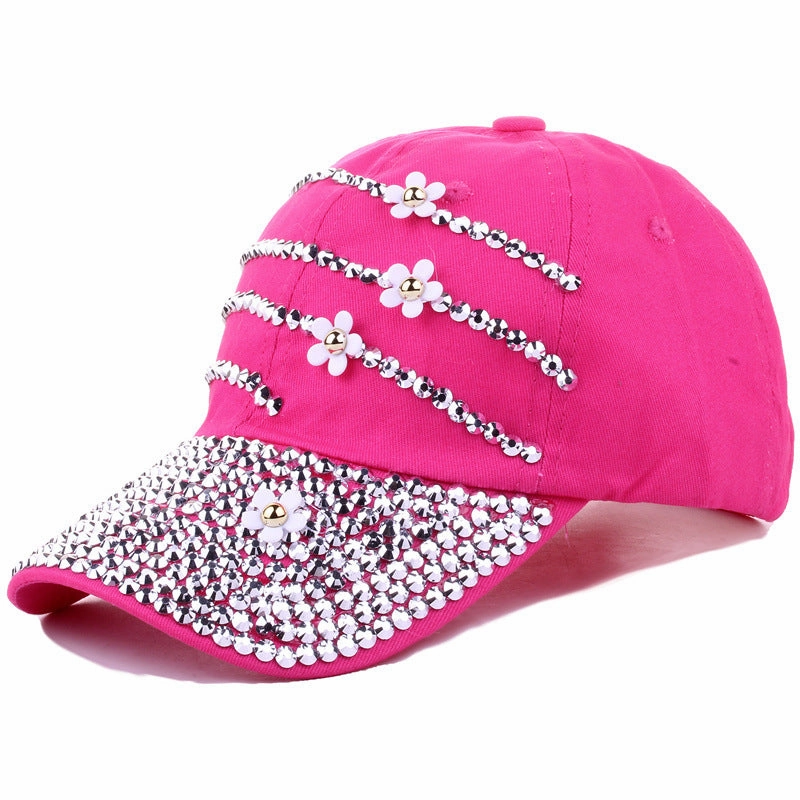 Wholesale Point Diamond Full Brim Fashion Sun Visor Outdoor Baseball Cap