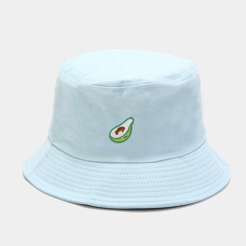 Wholesale Polyester Avocado Embroidery Bucket Hat
