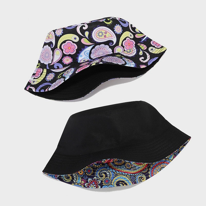 Wholesale Polyester Cashew Flower Pattern Bucket Hat