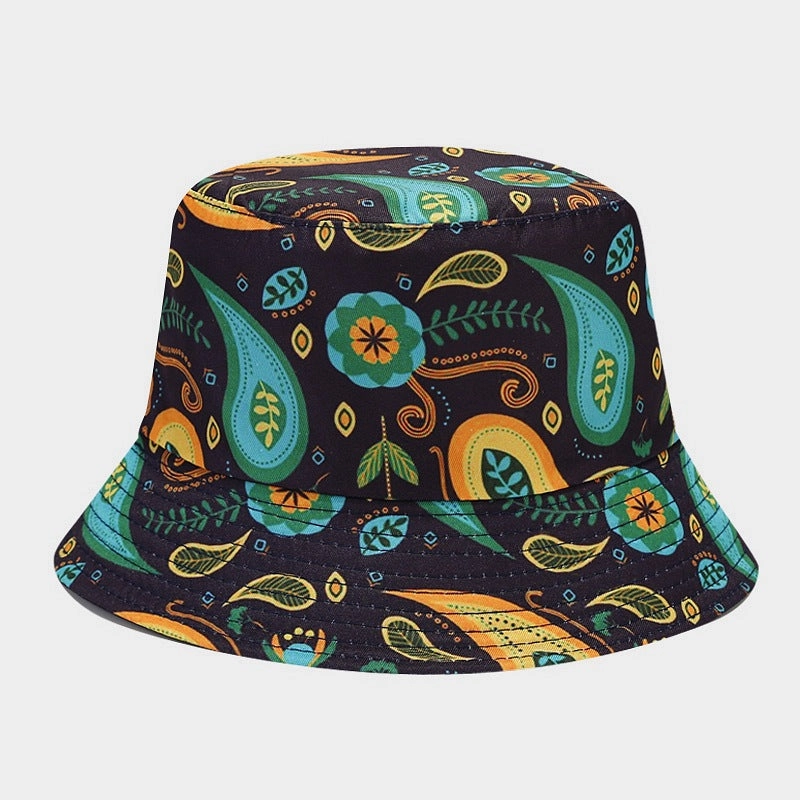 Wholesale Polyester Cashew Flower Pattern Bucket Hat