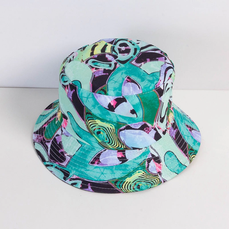 Wholesale polyester colorful letter bucket hat