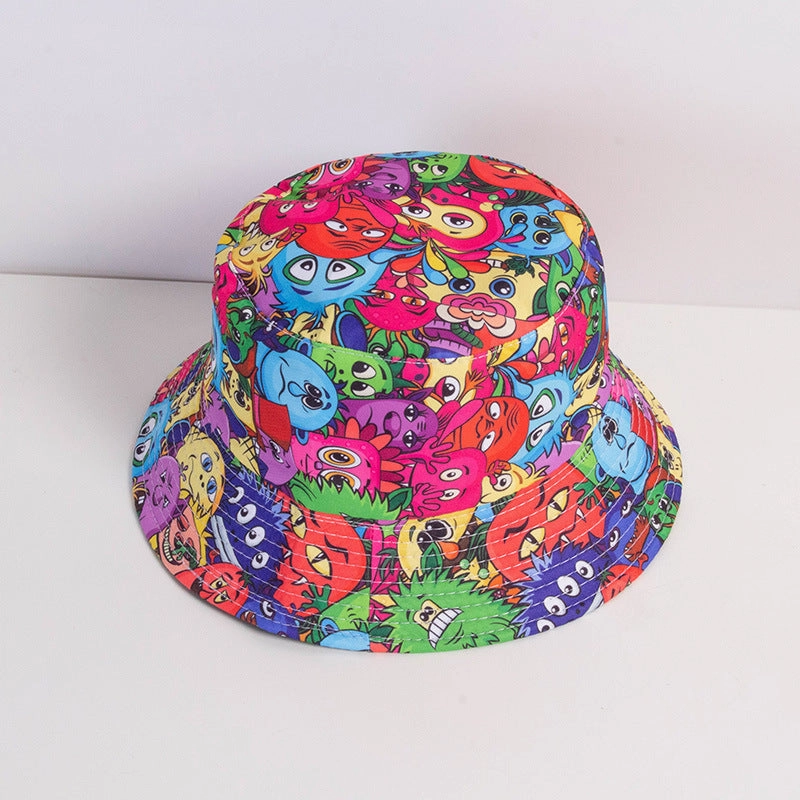 Wholesale polyester colorful letter bucket hat