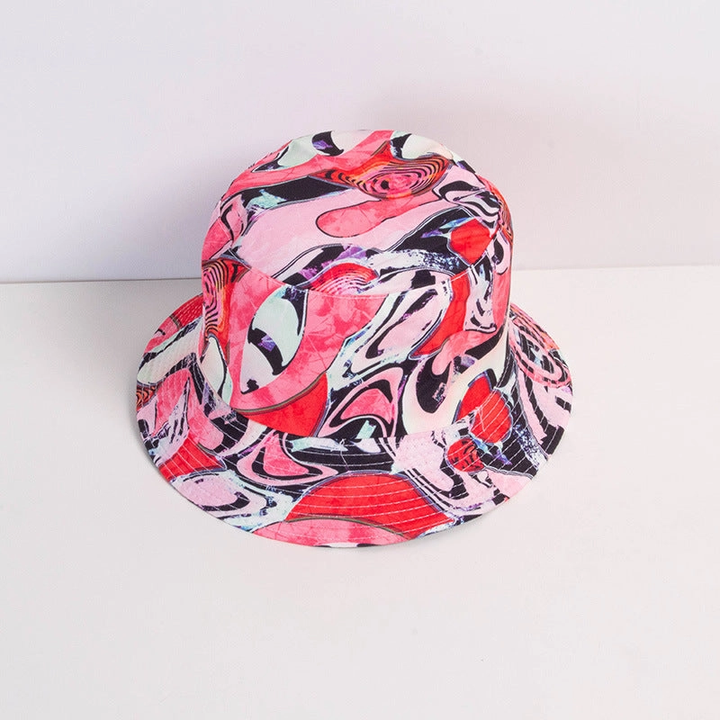 Wholesale polyester colorful letter bucket hat