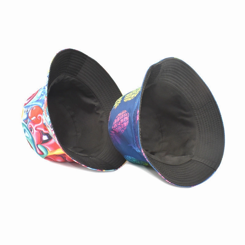 Wholesale Polyester Colorful Pineapple Printed Bucket Hat