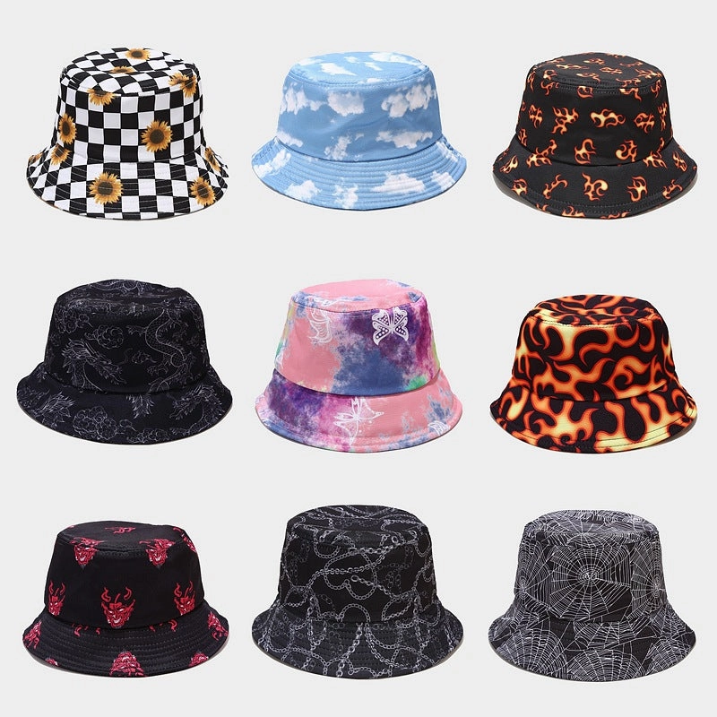 Wholesale Polyester Colorful Print Pattern Bucket Hat