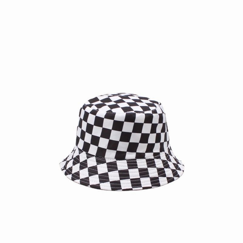 Wholesale Polyester Cotton Sex Checkerboard Bucket Hat