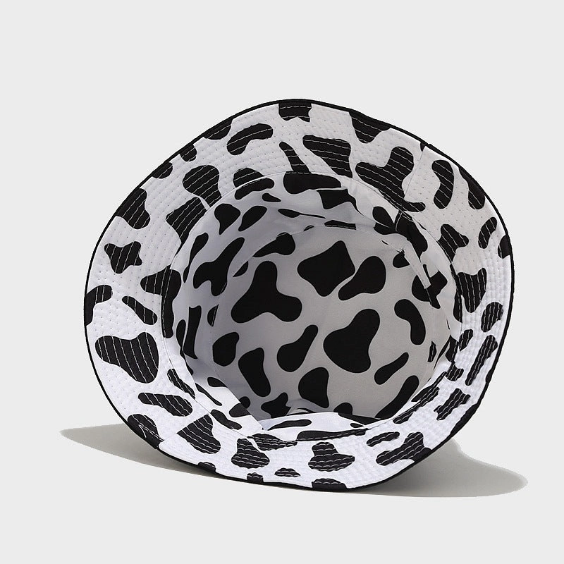 Wholesale Polyester Cow Pattern Smiley Bucket Hat
