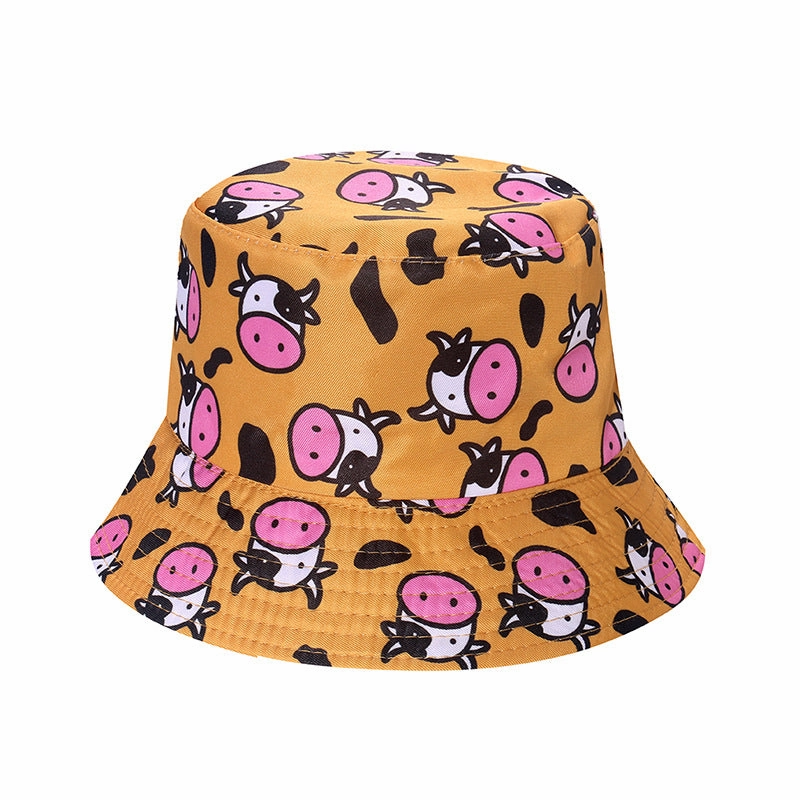 Wholesale Polyester Cow Print Bucket Hat
