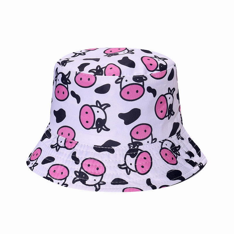 Wholesale Polyester Cow Print Bucket Hat