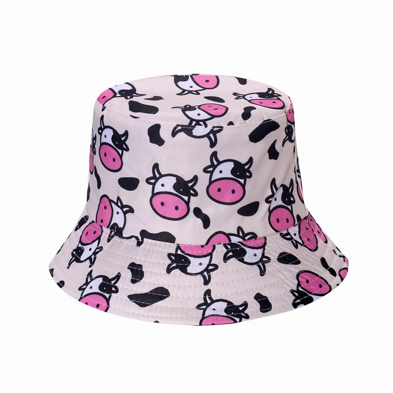 Wholesale Polyester Cow Print Bucket Hat