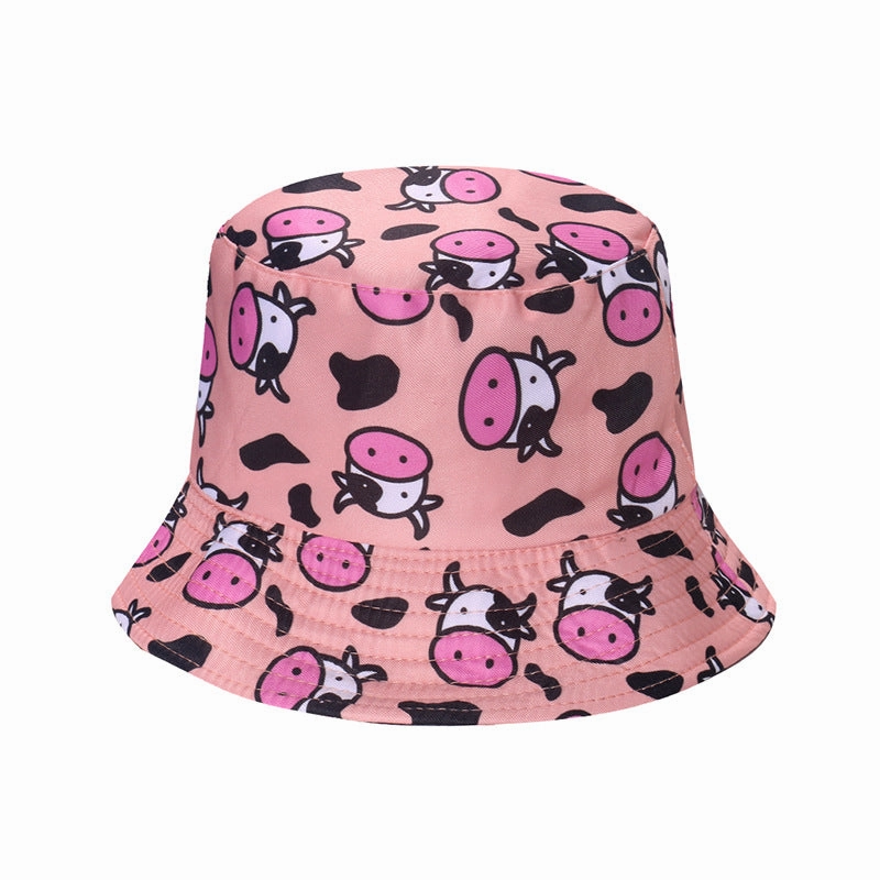 Wholesale Polyester Cow Print Bucket Hat