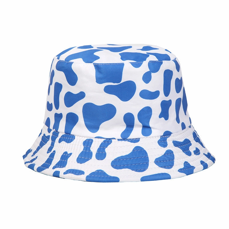 Wholesale Polyester Cow Print Reversible Bucket Hat