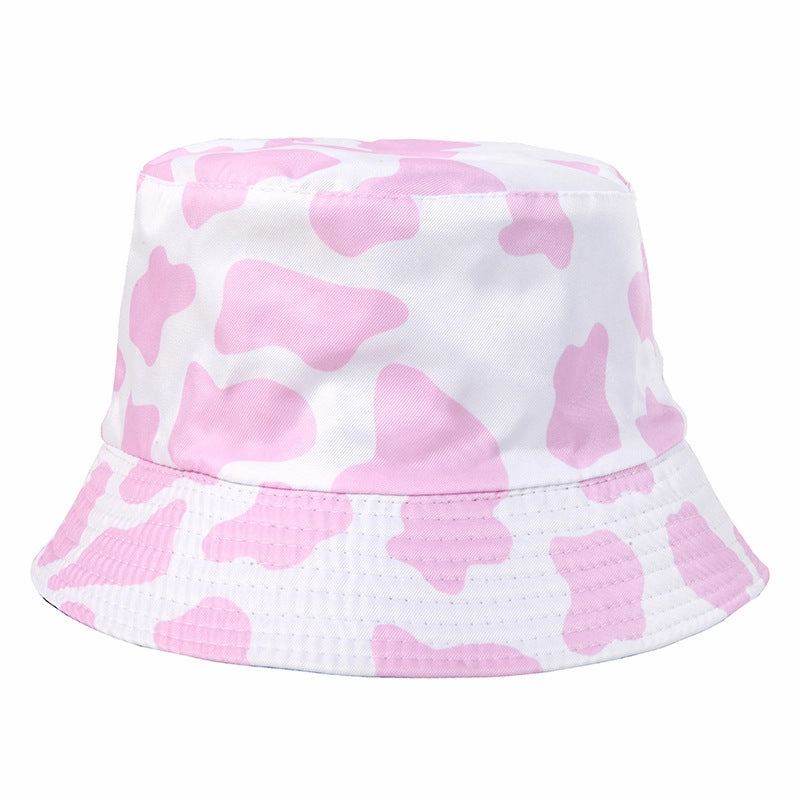 Wholesale Polyester Cow Print Reversible Bucket Hat