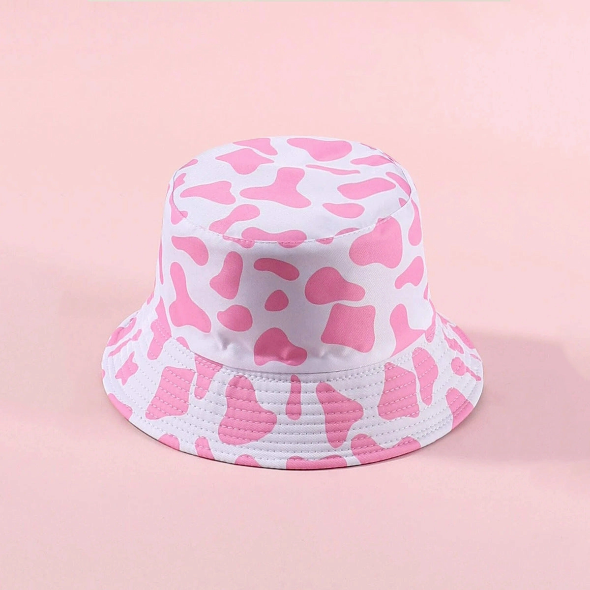 Wholesale Polyester Cow Print Reversible Bucket Hat