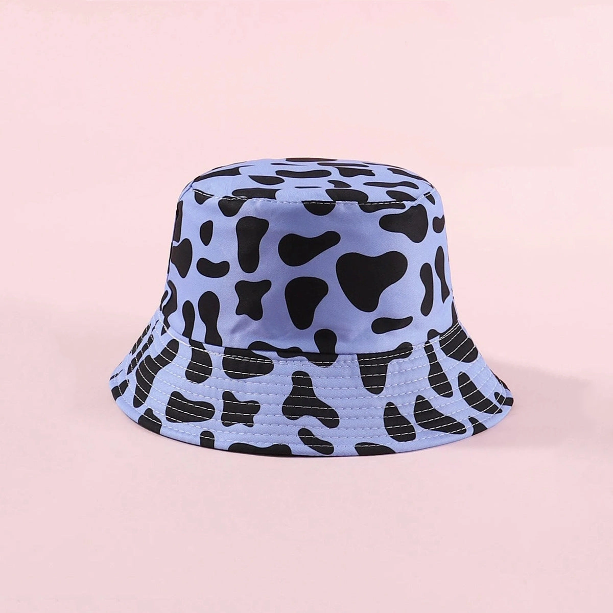 Wholesale Polyester Cow Print Reversible Bucket Hat