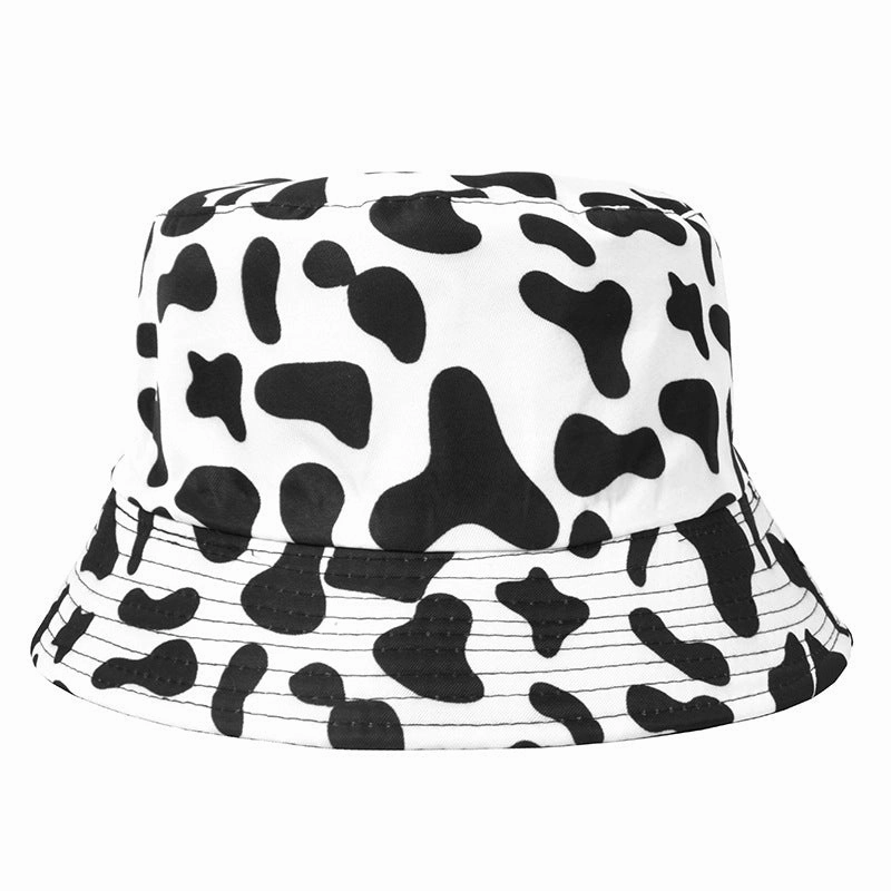 Wholesale Polyester Cow Print Reversible Bucket Hat