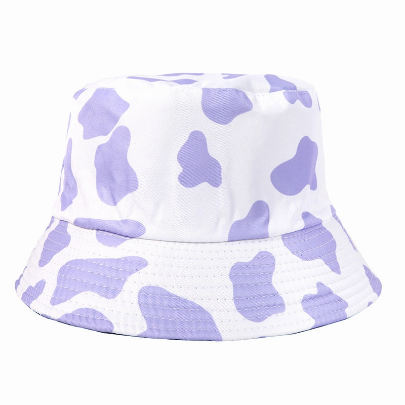 Wholesale Polyester Cow Print Reversible Bucket Hat