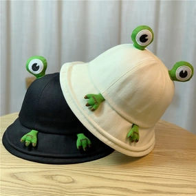Wholesale Polyester Cute Frog Bucket Hat