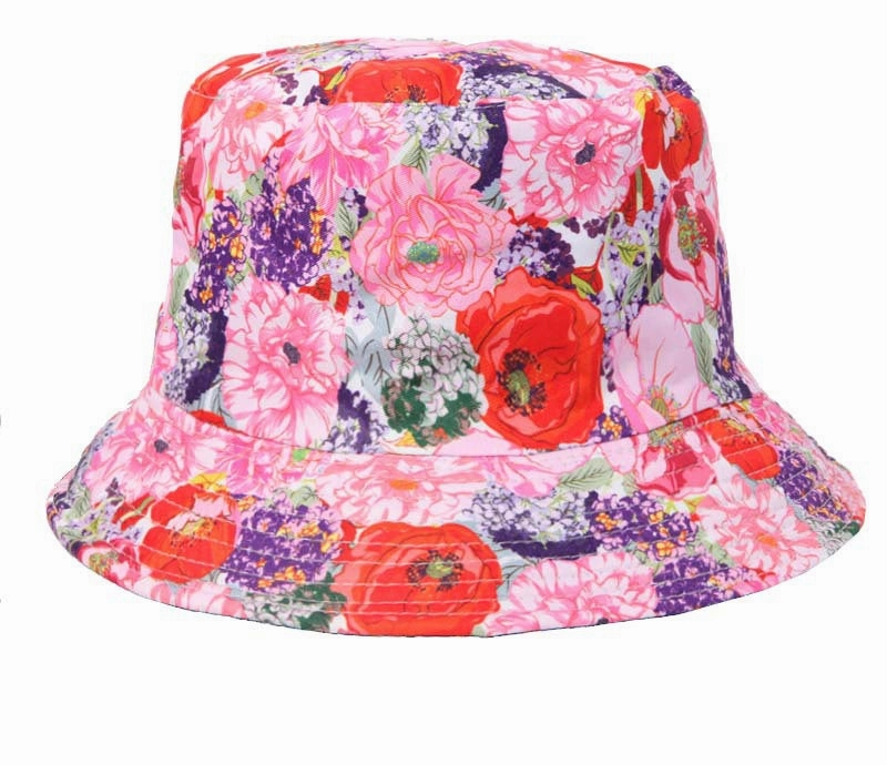Wholesale Polyester Ethnic Flower Bucket Hat