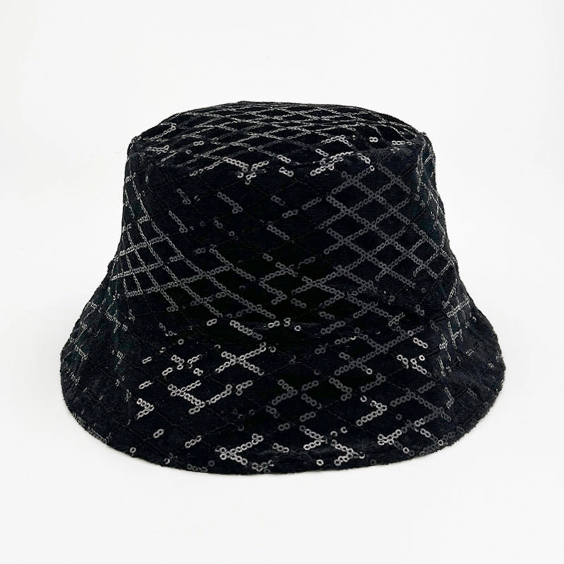 Wholesale Polyester Ethnic Style Sequin Bucket Hat