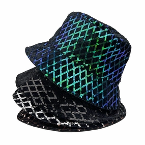 Wholesale Polyester Ethnic Style Sequin Bucket Hat