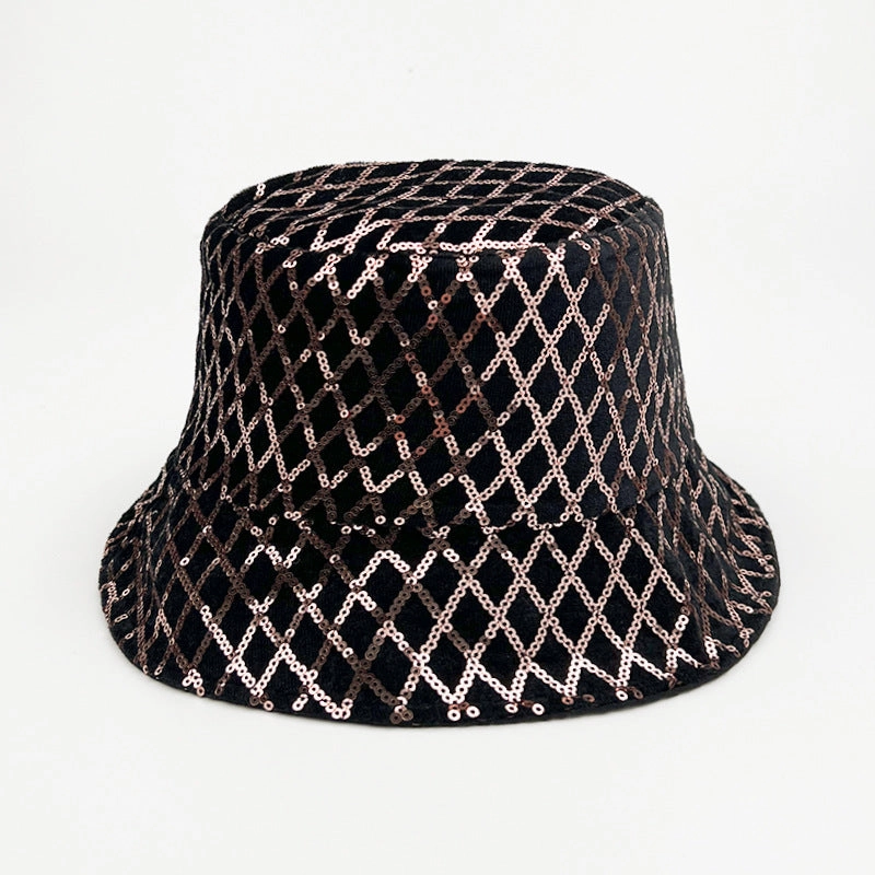 Wholesale Polyester Ethnic Style Sequin Bucket Hat