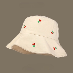 Wholesale Polyester Face Cherry Bucket Hat
