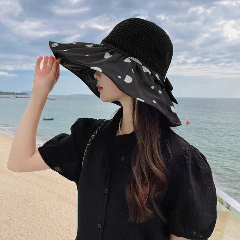 Wholesale Polyester Fiber Hollow Vinyl Big Edge Fisherman Hat