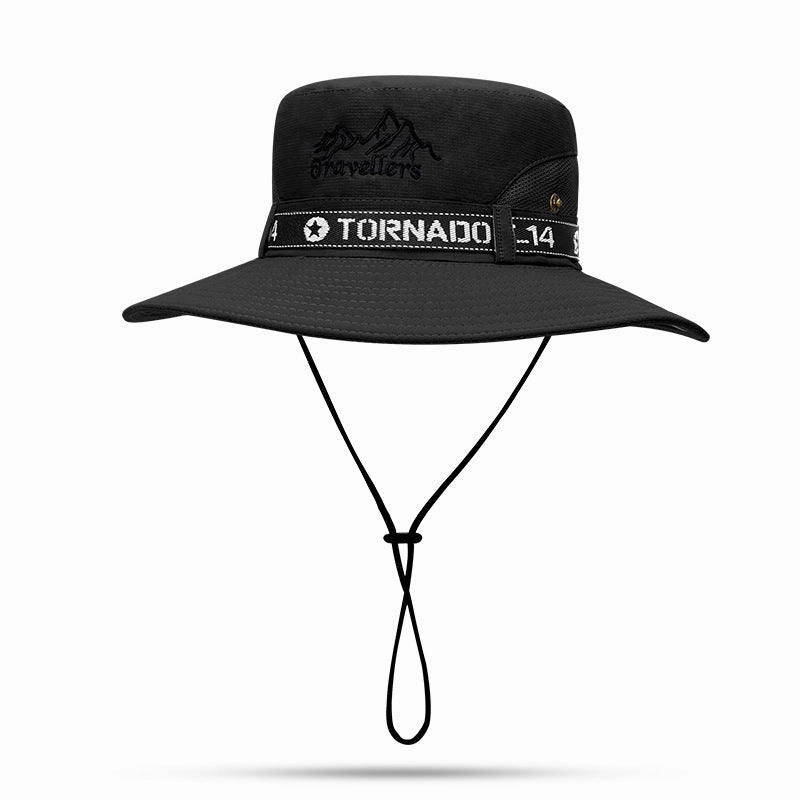 Wholesale Polyester Fiber UV Protection Bucket Hat Black Camouflage
