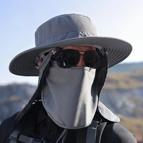 Wholesale Polyester Fiber UV Protection Bucket Hat Black Camouflage