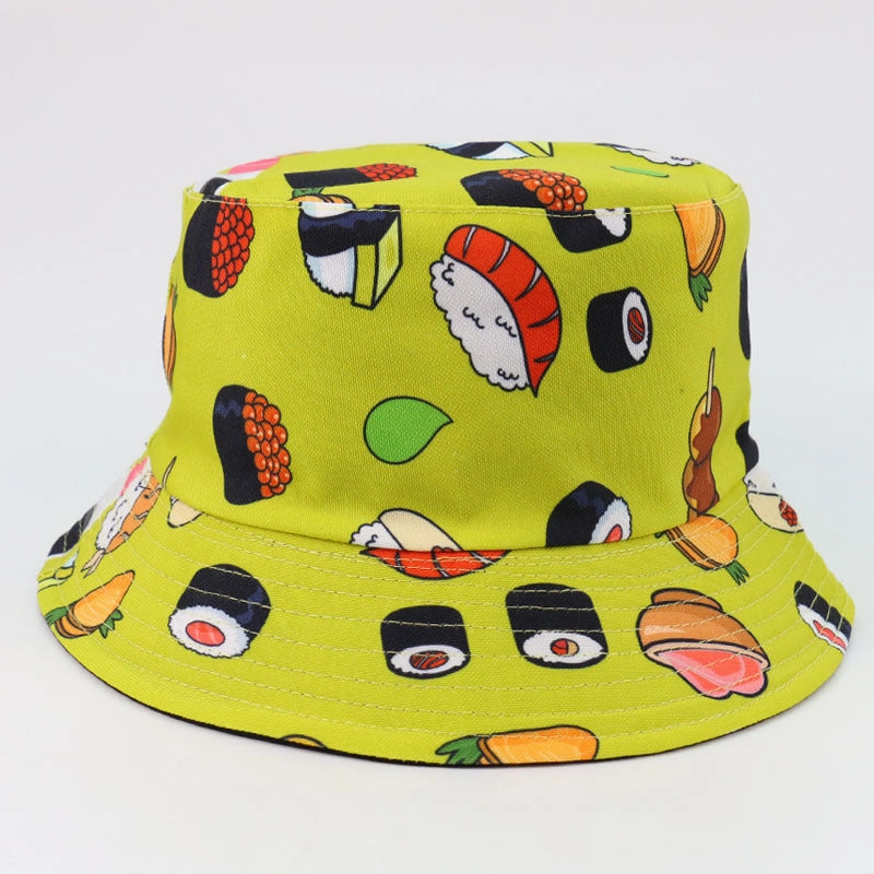 Wholesale Polyester Food Series Printing Bucket Hat