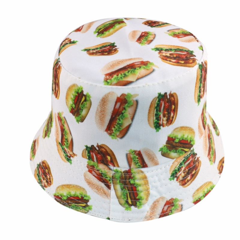 Wholesale Polyester Food Series Printing Bucket Hat